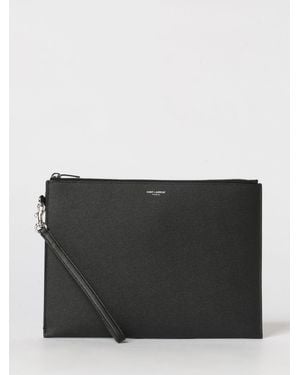Saint Laurent Porte-Documents Homme - Noir