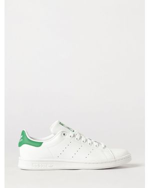adidas Originals Stan Smith Smooth Leather Low-Top Trainers With Contrast Details - White