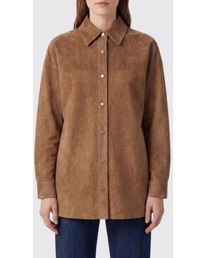 Salvatore Santoro Suede Shirt Jacket - Brown