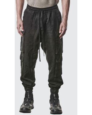 Thom Krom Linen Cargo Trousers - Black