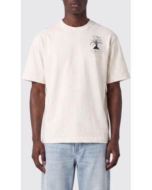 Jacquemus Cotton T-Shirt With Contrast Logo And Dropped Shoulders - White
