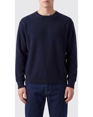 The Row Long-Sleeved Crewneck Jumper Crafted - Blue