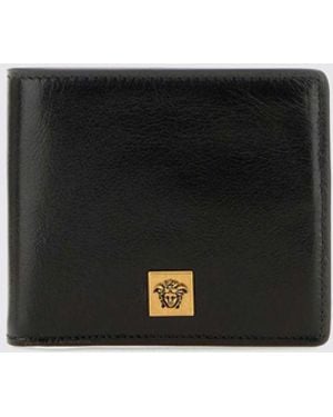 Versace Bifold-Geldbörse Aus Leder Mit Medusa-Plakette - Weiß