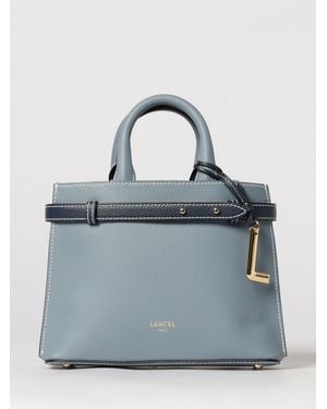 Lancel Faubourg Grained Leather Bag - Blue