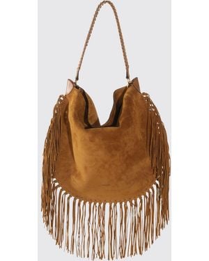 Isabel Marant Bolso De Hombro De Ante Con Flecos - Marrón