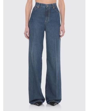 Dondup Amber Wide-Leg Denim Jeans - Blue