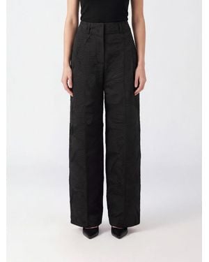 Ulla Johnson Carine High-Waisted Tailored Crêpe Pants - Black