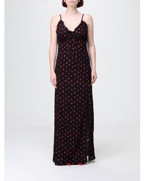 Mar De Margaritas Printed Viscose Long Dress - Multicolour