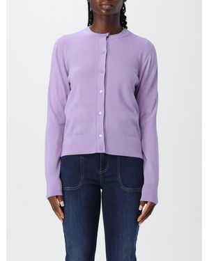 BOSS Cardigan A Girocollo - Viola