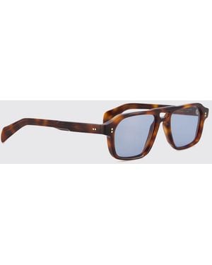 Cutler and Gross Cutler &Amp Gross Tortoiseshell Acetate Aviator Sunglasses With Double Bridge - White