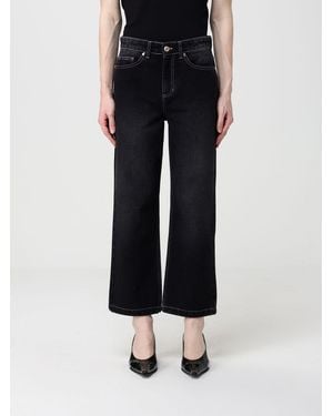Just Cavalli Jeans Cropped De Denim - Negro