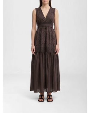 Twinset Sangallo Lace Dress - Brown