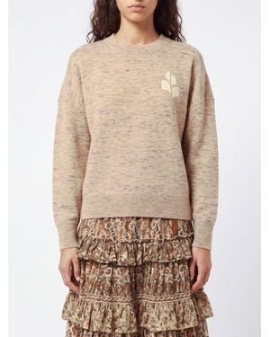 Isabel Marant Atlee Crewneck Jumper - Natural