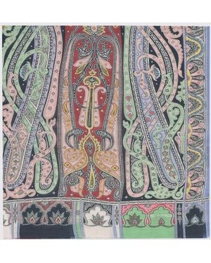 Etro Schal Mit Paisleymuster - Grau