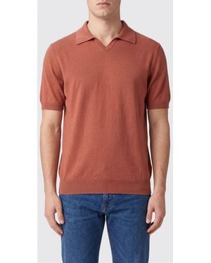Brunello Cucinelli Cotton Knit Polo Shirt - Red