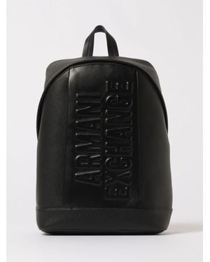 ARMANI EXCHANGE Zaino Ecopelle Martella Con Big Logo - Nero