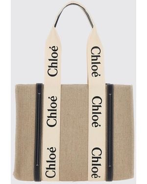 Chloé ChloÉ Borsa Tote Woody - Neutro