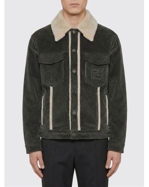 Fendi Classic Corduroy Jacket - Black