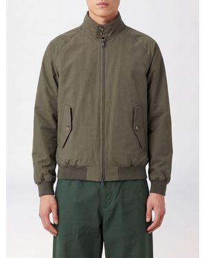 Baracuta Bomberjacke Mit Stehkragen, Reißverschluss Und Pattentaschen - Grün