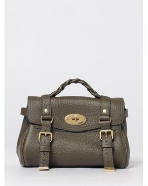 Mulberry Alexa Mini Tasche Aus Genarbtem Leder - Grün