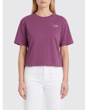 The North Face Cotton T-Shirt With Logo - Purple