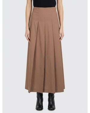 Rohe Virgin Wool Blend Midi Skirt - Brown