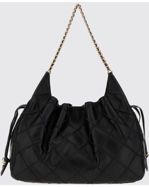 Tory Burch Bolso De Hombro Grande Fleming De Poliéster Reciclado Acolchado - Negro