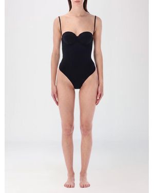 MATINEÉ One-Piece Swimming Costume With Sweetheart Neckline And Thin Straps - Black