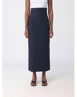 Paloma Wool High-Waisted Midi Pencil Skirt - Blue