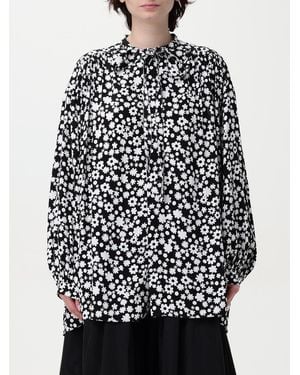 Marni Floral Print Blouse Long Sleeves Loose Fit - Black