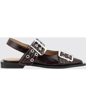 Ganni Ballet Flats - White