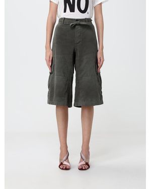 Fendi High-Waisted Cotton Cargo Shorts With Tie-Waist Belt - Black