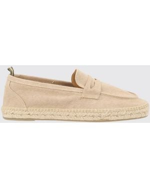 Castañer Nacho Cotton Canvas Espadrilles For With Rubber Sole - Natural