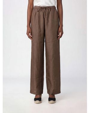 Rohe Pantaloni Palazzo - Marrone