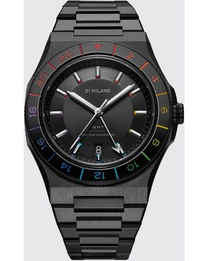 D1 Milano Gmt Limited Edition Stainless Steel Watch - Black
