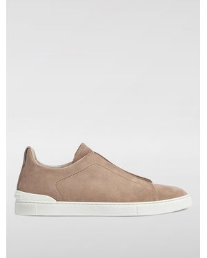 ZEGNA Sneakers Triple Stitch - Marrone