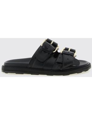 Moschino Sandalias De Piel - Negro