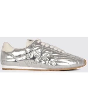 Amiri Pacific Football Slim Quilted Laminated Leather Trainers - White