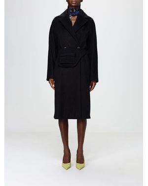 Hanita Cappotto Lungo A Vestaglia - Nero