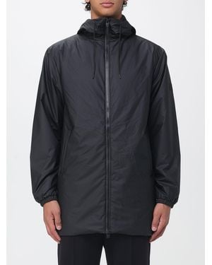 Rains Knee-Length Hooded Water-Repellent Windbreaker Jacket - Gray