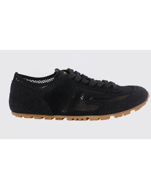 Balmain Racer 45 Suede And Mesh Nylon Trainers - White