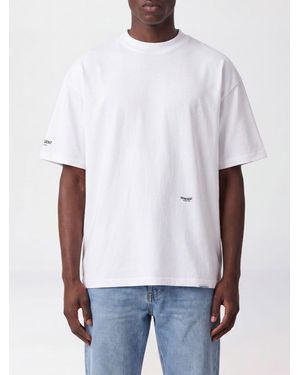 Represent Camiseta De Algodón Relaxed Fit Con Logotipo En Contraste - Blanco