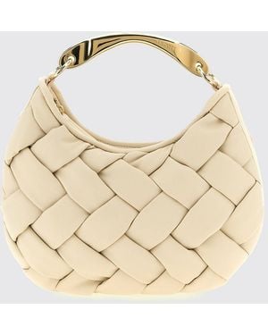 Twinset Woven Leather Hobo Bag - Metallic