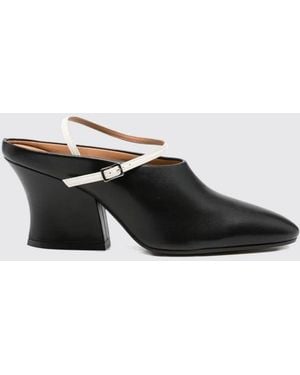 Jil Sander Leather Slingback Pumps - Black
