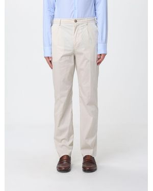 Brooksfield Cotton Gabardine Chino Trousers - White