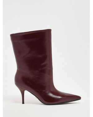 Twentyfourhaitch Flat Ankle Boot - Red