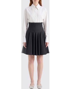 Genny Cotton Mini Dress - Black