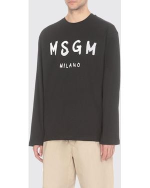MSGM T-Shirt Herren - Schwarz