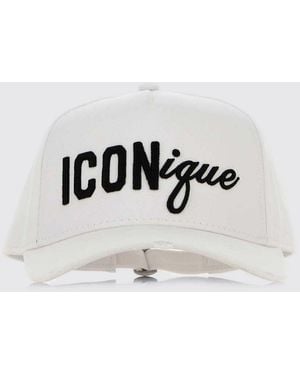 DSquared² Icon Logo Cotton Baseball Cap - White