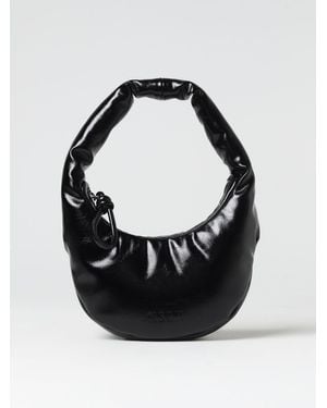 MSGM Bag In Natural Grain Synthetic Nappa - Black